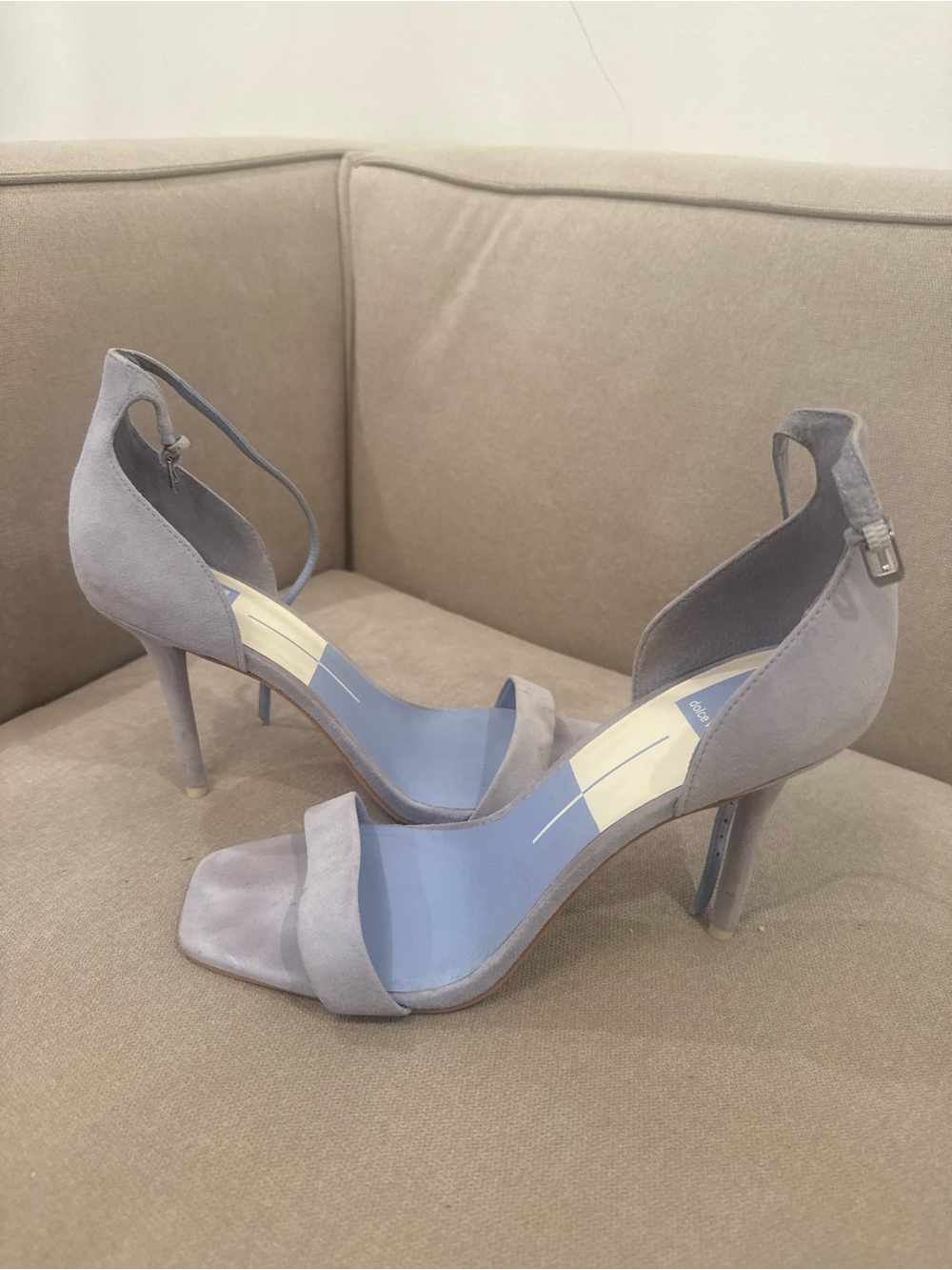 Dolce Vita Lavender Women’s Suede Ankle-Strap Heels